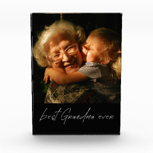 Moderne beste Oma ever individuelles Fotogeschenk Fotoblock