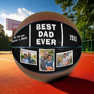 Moderne Beste Papa Aller Zeiten 3 Foto Collage Vat Basketball
