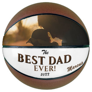 Moderne Beste Papa Allerzeit Vatertag Andenken Fot Basketball