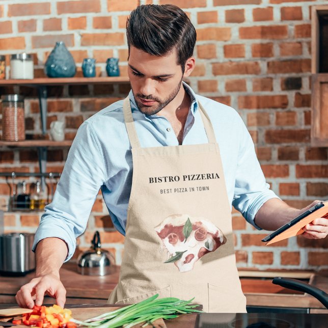 Moderne beste Pizza in Town Beruflich Schürze (Von Creator hochgeladen)