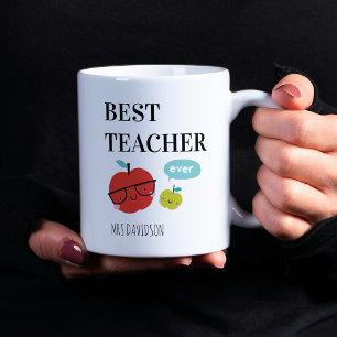 Moderne 'Bester Lehrer überhaupt' Personalisierte Tasse