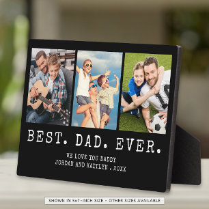 Moderne BESTER VATER ALLERZEITEN 3 Fotos Personali Fotoplatte