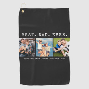Moderne BESTER VATER ALLERZEITEN 3 Fotos Personali Golfhandtuch