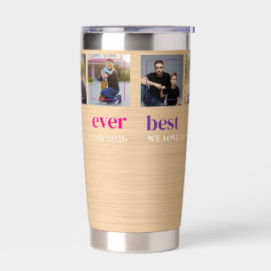 Moderne BESTER VATER ALLERZEITEN 3 Fotos Personali Thermobecher
