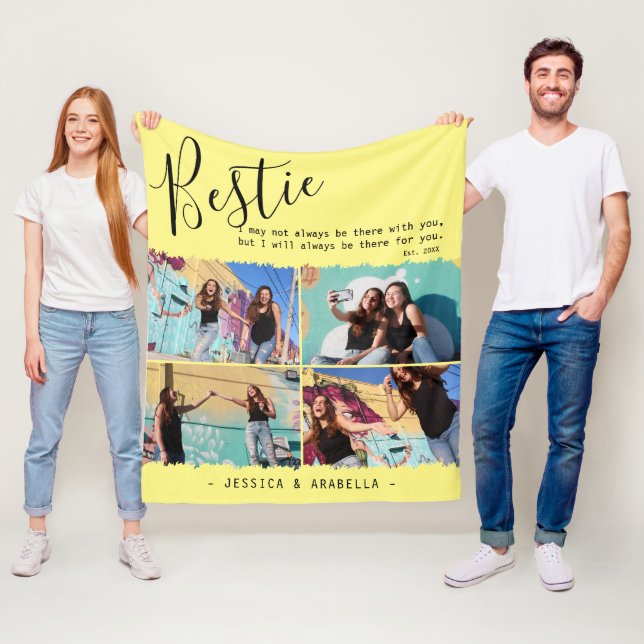Moderne Bestie Quote Foto Collage Personalisierte  Fleecedecke (Beispiel)