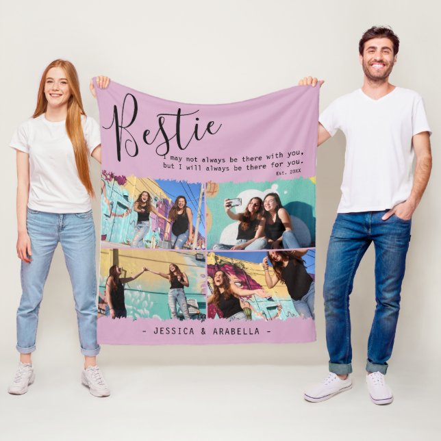 Moderne Bestie Quote Foto Collage Personalisierte  Fleecedecke (Beispiel)