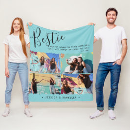 Moderne Bestie Quote Foto Collage Personalisierte  Fleecedecke