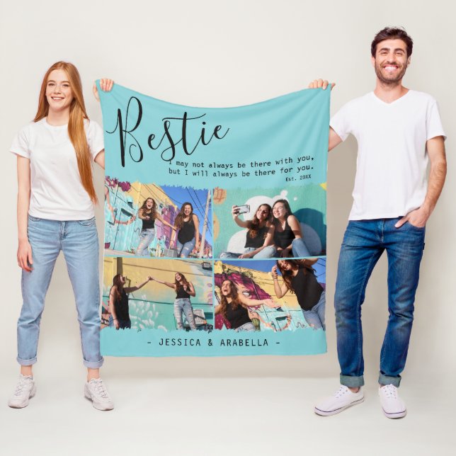 Moderne Bestie Quote Foto Collage Personalisierte  Fleecedecke (Beispiel)