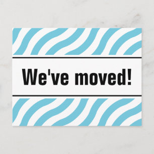 Moderne bewegliche Postkarten mit blauen