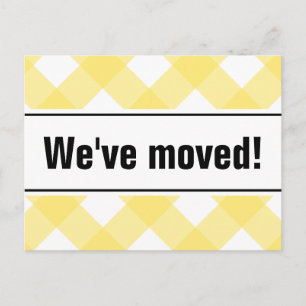 Moderne bewegliche Postkarten mit gelbem