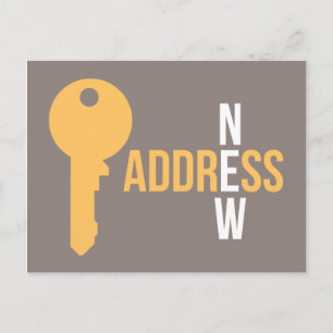 Moderne bewegliche Schlüsselpostkarten Ankündigungspostkarte