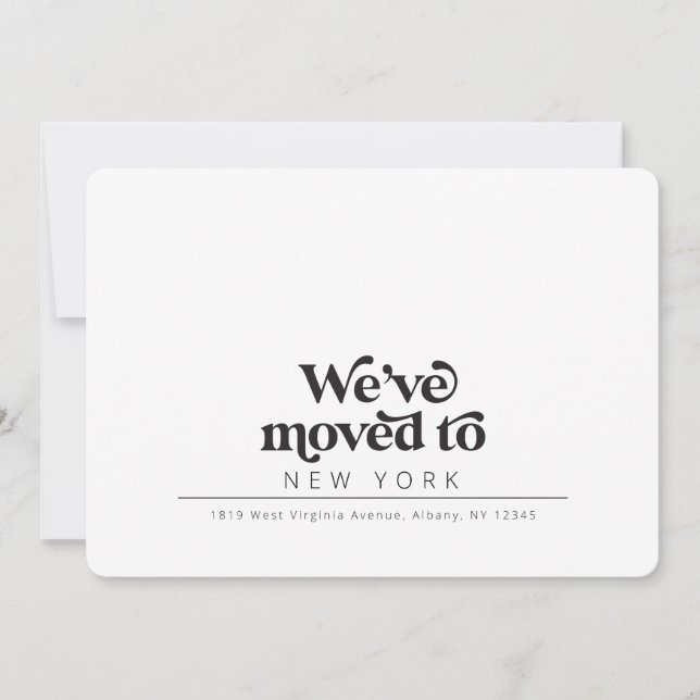 Moderne, bewegte Ankündigung (Vorderseite)