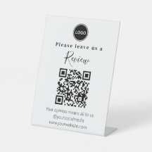 Moderne Bewerte uns QR-Code