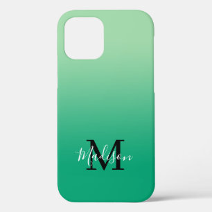 Moderne Bezeichnung Monogram Light bis Dark Green  Case-Mate iPhone Hülle