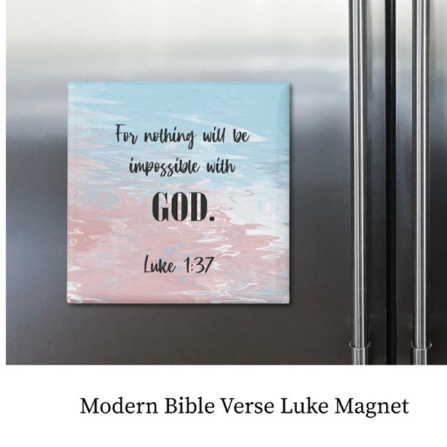 Moderne Bibel Verse Luke Magnet (Von Creator hochgeladen)