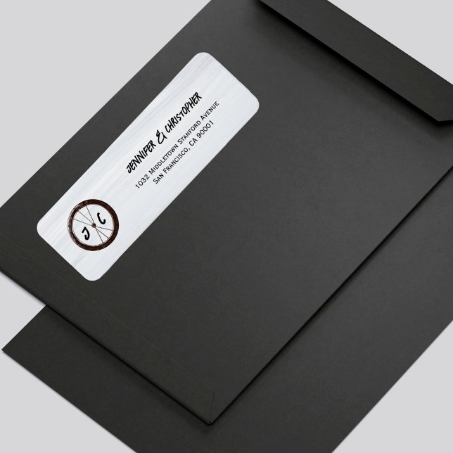 Moderne Biker-Hochzeitmonogramm-Initialen (Von Creator hochgeladen)