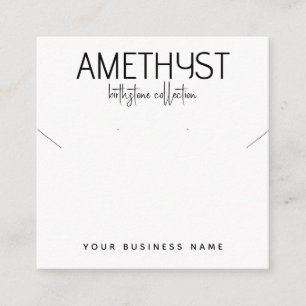 Moderne Birkenohrringe Halskette Schmuck Begleitkarte