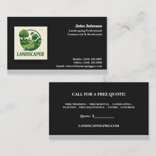 Moderne Black Business Card mit Silver Accent Visitenkarte