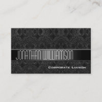 Moderne Black Business Cards