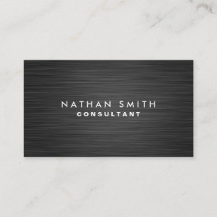 Moderne Black Metal Beruflich Business Card Visitenkarte