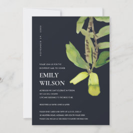 MODERNE BLACK SHOWER BY MAIL INVITE DANKESKARTE