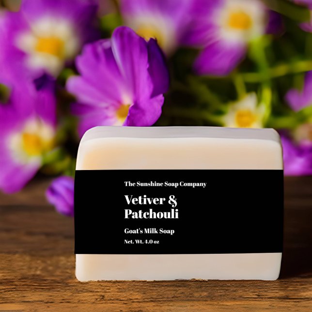 Moderne Black Soap Bauchband Einladungsbanderole (Von Creator hochgeladen)