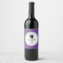 Moderne BlackBerry Wine Flasche