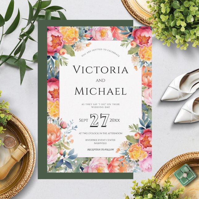 Moderne Bläserpferde Rosa Hochzeitsvorlage Einladung (Von Creator hochgeladen)