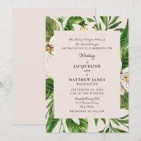 Moderne Blatt-Eltern Creme Hochzeit Matt