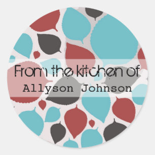 Moderne Blätter aus der Küche der Aufkleber