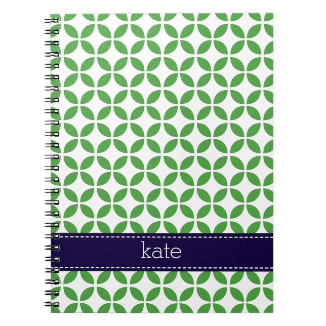 Moderne Blätter für Notebooks Notizblock (Vorderseite)