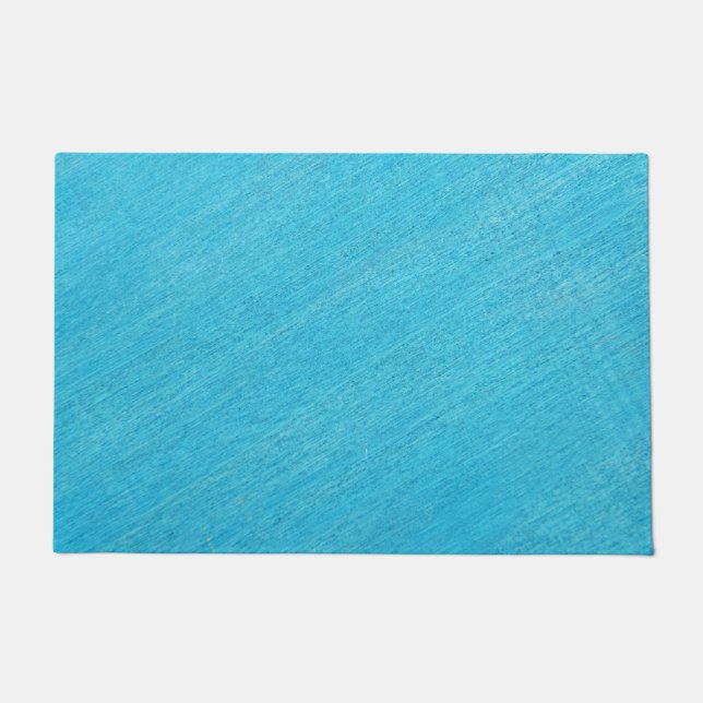 Moderne Blaue Abstrakte Fußmatte (Vorderseite)