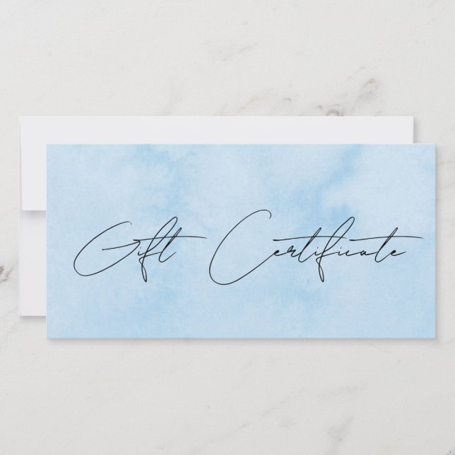 Moderne blaue Aquarellschminke & Haare (Vorderseite)