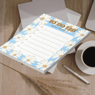 Moderne blaue Aquarelltöne in einer Liste Notizblock