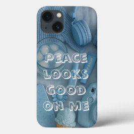 Moderne blaue ästhetische Handyhülle Case-Mate iPhone Hülle