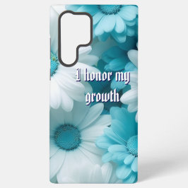 Moderne Blaue Blüten  Samsung Galaxy Hülle