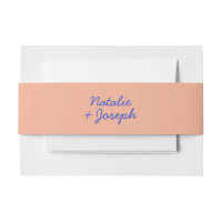 Moderne blaue farbenfrohe Retro Whimsical Bold Wed