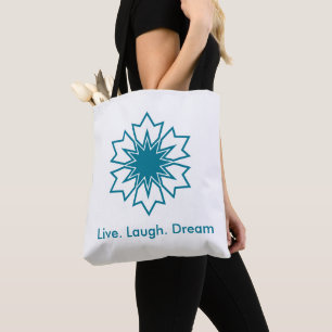Moderne Blaue Geometrische Stern-Mandala-Personali