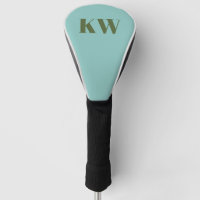 Moderne blaue grüne Monogrammanfänge personalisier