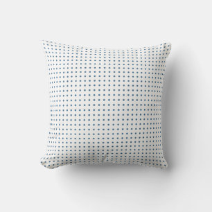 Moderne Blaue Halbton-Polka-Punkt-Abstrakt-Geometr Kissen