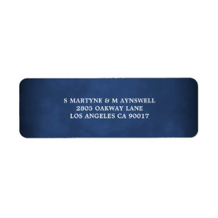 Moderne blaue Hochzeitsadresse der Marine