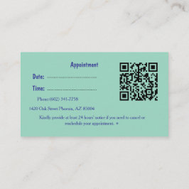 Moderne blaue Kardiologen-Visitenkarte mit QR-Code Visitenkarte