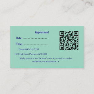 Moderne blaue Kardiologen-Visitenkarte mit QR-Code Visitenkarte
