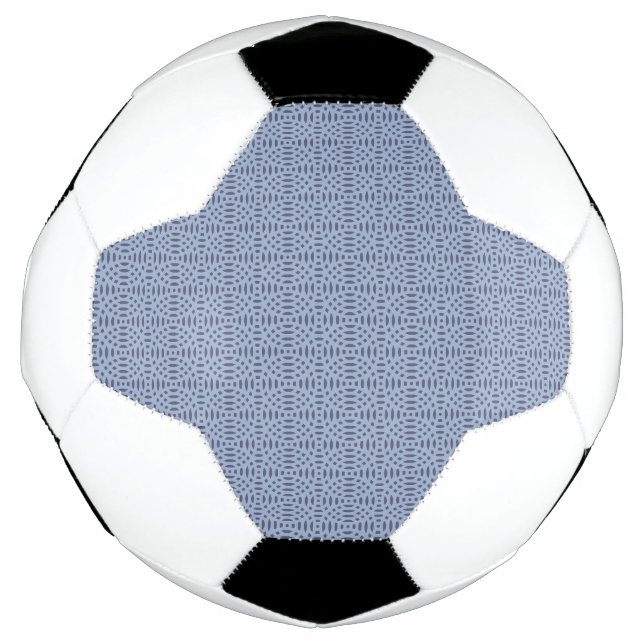 Moderne Blaue Kreisförmige Formen Nahtloses Muster Fußball (Vorderseite)
