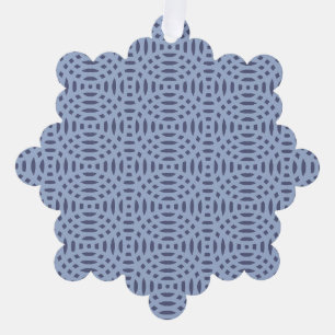 Moderne Blaue Kreisförmige Formen Nahtloses Muster Ornament Karte