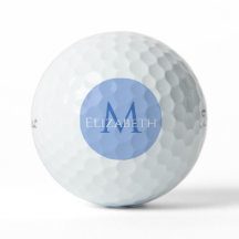 Moderne Blaue Monogramm Personalisierte Elegante