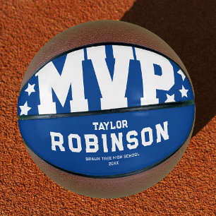 Moderne blaue MVP-Basketball-Erinnerungsgabe Basketball