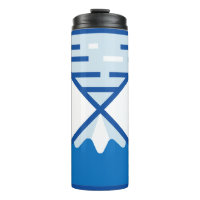 Moderne Blaue Sanduhr-Berg-Natur