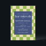 Moderne blaue und grüne Tafel Bar Mitzvah Einladung<br><div class="desc">Moderne blaue und grüne Tafel Bar Mitzvah Einladung</div>