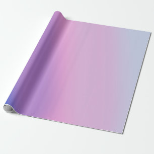 Moderne blaue und rosa Farbverlauf-Ästhetik Geschenkpapier